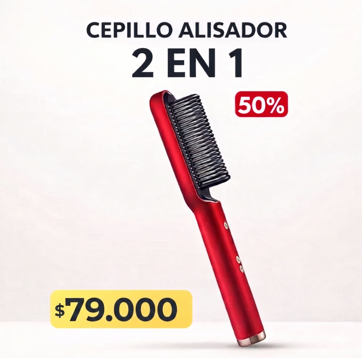 Cepillo Plancha Secador Alisador 2 En 1